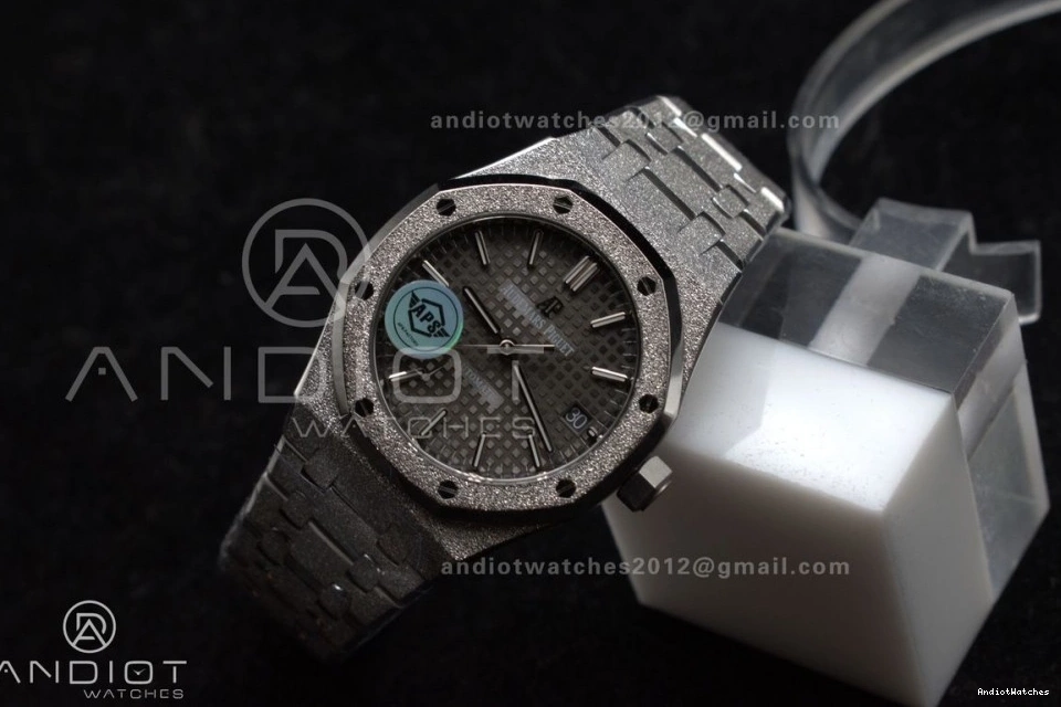 APSF Royal Lightweight Grey Textured SA3120 SS 1:1 1031 Clone SS Edition Dial Best 15454 Bracelet Frosted 37mm on Super Oak 1218